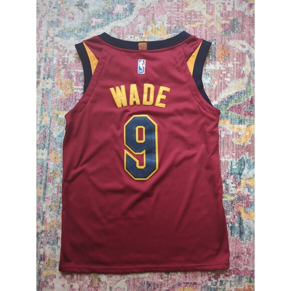 Youth Dwyane Wade #9 Cleveland Cavaliers Nike Jersey Maroon Size L NBA - Picture 4 of 5